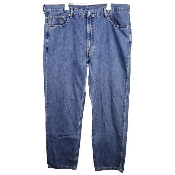 LEVI'S 550 Denim Jeans Baggy Relaxed Fit Taper Leg Zip Fly Medium Wash 42x34 - Picture 1 of 12